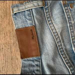 Madewell light wash denim